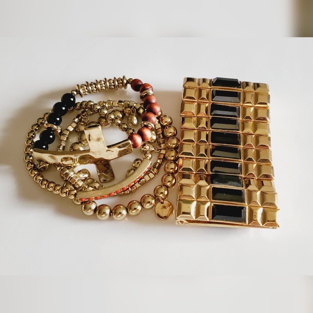 Vtg. Stretch Set Bracelet - Picture 2 of 14